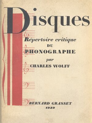 cover image of Disques
